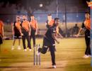 IPL: Legend Murali bowls in the nets!