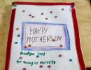 10-yr-olds make card for late Mom