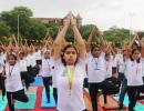 Yoga At The Gateway Of India