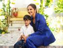 Aww! Sania Turns Stylist For Son Izhaan