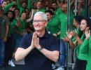 Tim Cook Says Namaste!