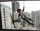 IMAGES: The tough life of window cleaners