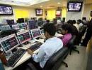 Markets languish in noon trades