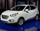 Hyundai's hydrogen fuel-cell car makes US debut