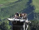 World's first cable car with an open-air upper deck