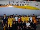 Airlines operate all-women crew flight