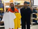 Baba Ramdev launches swadeshi jeans and T-shirts