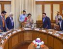 Sitharaman reviews state of economy with regulators