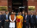 Sitharaman back with 'bahi-khata' for her 2nd budget