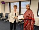 Sitharaman meets IMF chief, highlights growth measures