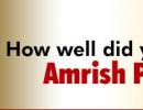 How well do you know Amrish Puri?