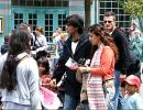 SRK, Juhi in Disneyland!