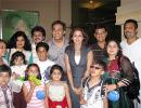 Spotted: Urmila Matondkar poses with kids