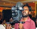 Shooting Angadi Theru from his shoulders!