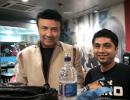 Spotted: Anu Malik at London's Heathrow Airport