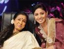 Sharing the Idol stage with Asha Bhosle!