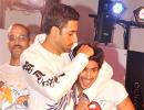 Pix: Abhishek, Prateik get playful