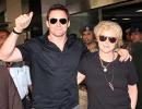 Hugh Jackman arrives in Mumbai