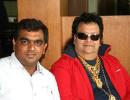 Spotted: Bappi Lahiri at Taj, Mumbai