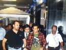 Pix: Salman Khan returns to Mumbai