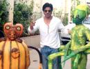 PIX: ALIENS in Shah Rukh Khan's house!