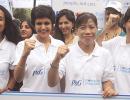 PIX: Mary Kom packs a punch for Mumbai moms