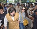 PIX: Newlyweds Saif, Kareena head to Delhi for reception