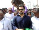 PIX: Emraan Hashmi visits Mumbai's Haji Ali