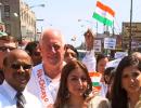 Soha Ali Khan flags off India Independence Day Parade in Chicago