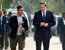 PIX: Aamir Khan's day out with British PM David Cameron