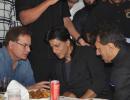 PIX: Shah Rukh, Salim Khan bond at Iftar meal