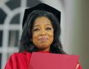 Oprah Winfrey receives honourary degree from Harvard