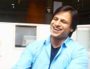 PIX: Vivek Oberoi visits the Rediff office