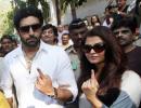 PIX: Vidya Balan, Shah Rukh, Aamir, Rajinikanth vote