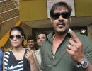 PIX: Kajol, Ajay Devgn, Roshans cast their vote