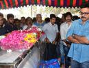 PIX: Venkatesh, D Ramanaidu attend Uday Kiran's funeral