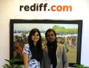 PIX: Nawazuddin Siddiqui, Niharika visit the Rediff office