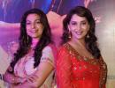 PIX: Madhuri Dixit, Juhi Chawla at Gulaab Gang screening