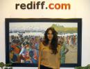 PIX: The Shaukeens star Lisa Haydon visits Rediff offices