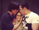 IMAGE: Shah Rukh, Salman's awww-inducing hug at Arpita's sangeet