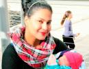 PIX: Veena Malik's baby's day out