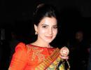 Samantha, Allu Arjun at the Santosham awards