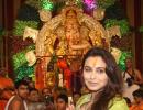 PIX: Rani Mukerji goes Ganpati pandal-hopping again!