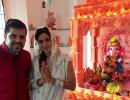 PIX: Bakhtiyar and Tanaaz Irani, Anindita Nayar celebrate Ganpati