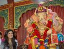 PIX: Shilpa Shetty visits Andhericha Raja