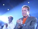 PIX: Rajinikanth and Arnold Schwarzenegger, in one frame!