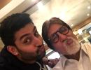 Amitabh Bachchan celebrates Friendship Day with son Abhishek