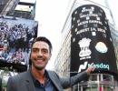 PIX: Arjun Rampal rings closing bell at NASDAQ