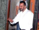 PIX: Sanjay Dutt snapped at Mumbai residence