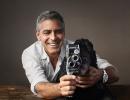 Cuteness alert! George Clooney and Einstein